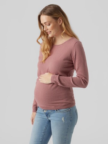 Vero Moda Maternity Pullover 'VMMCare' in Pink: Vorderseite