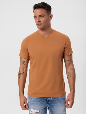 Daniel Hills T-shirt i brun
