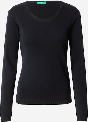 UNITED COLORS OF BENETTON Sweater in Black: front