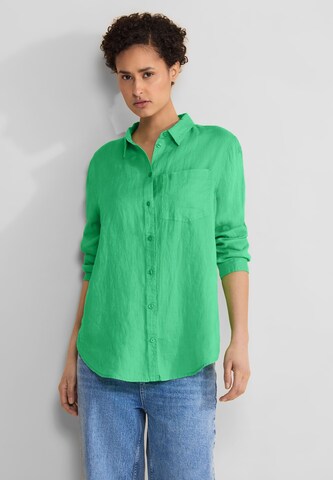 STREET ONE Blouse in Groen: voorkant