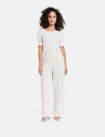 GERRY WEBER Loose fit Pleated Pants in White