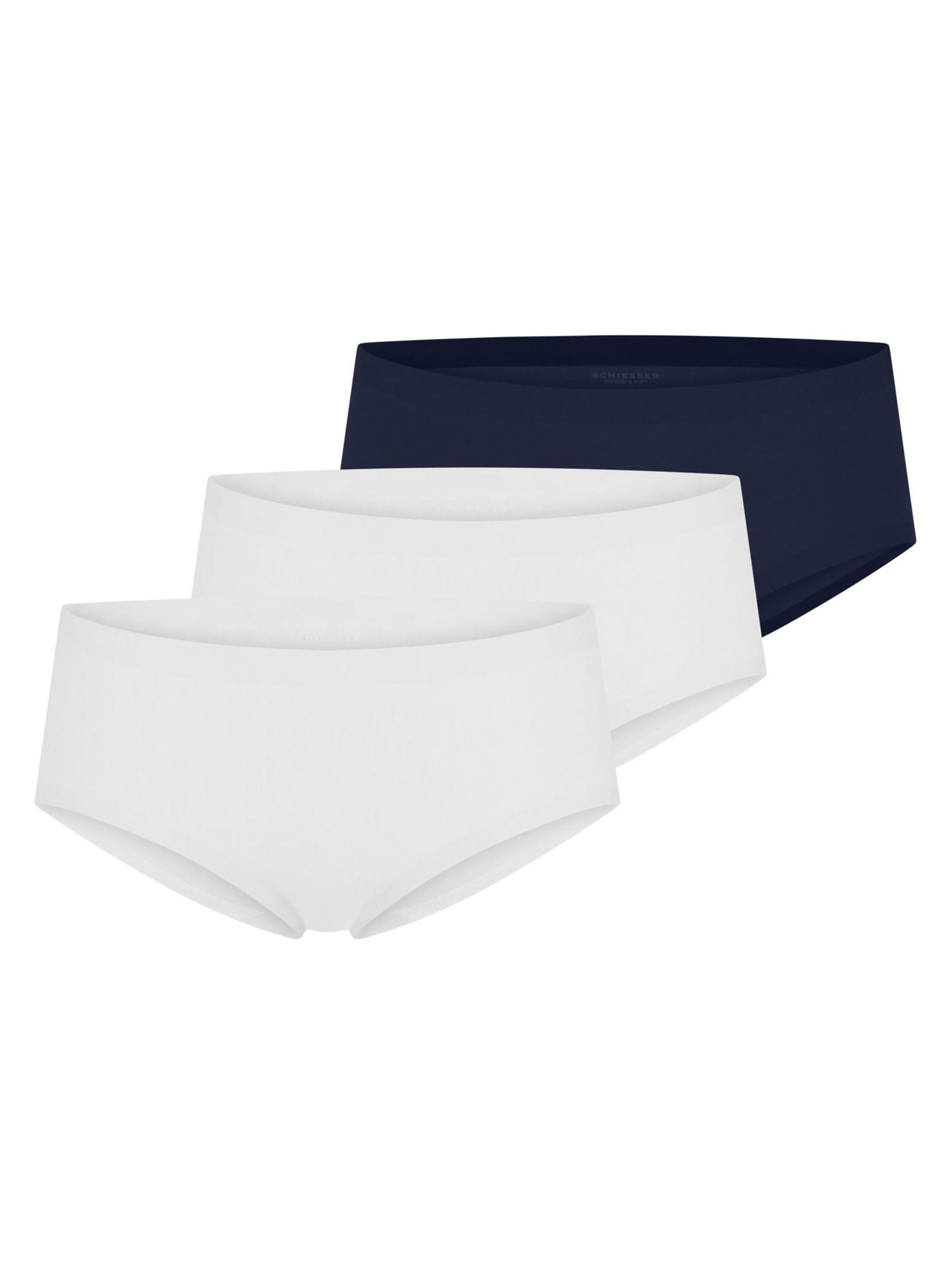SCHIESSER Boyshorts 'Invisible Cotton' in Blue: front