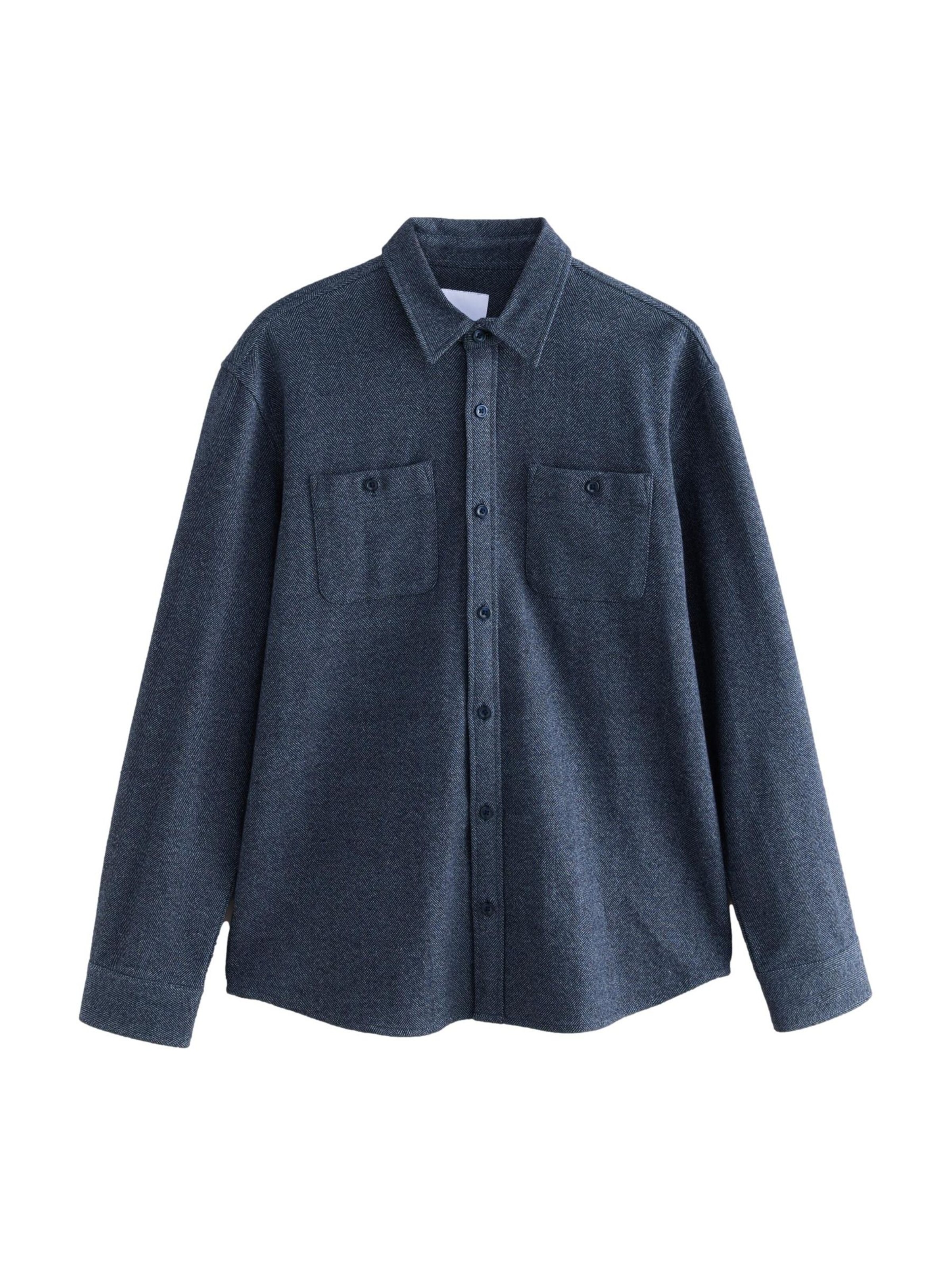 Next Regular fit Between-season jacket in Blue: front