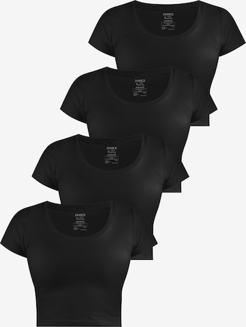 Janice Shirt 'Nantes' in Schwarz: Vorderseite