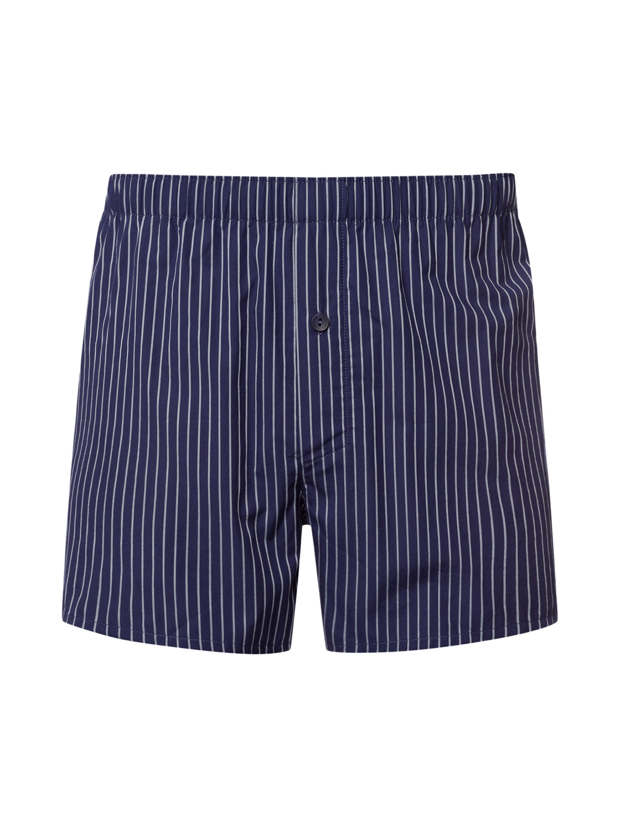 Hanro - Boxers ' Fancy Woven ' em azul: frente