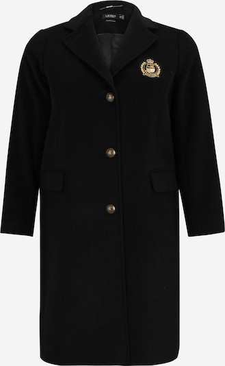 Palton de primăvară-toamnă Lauren Ralph Lauren Plus pe galben auriu / negru, Vizualizare produs
