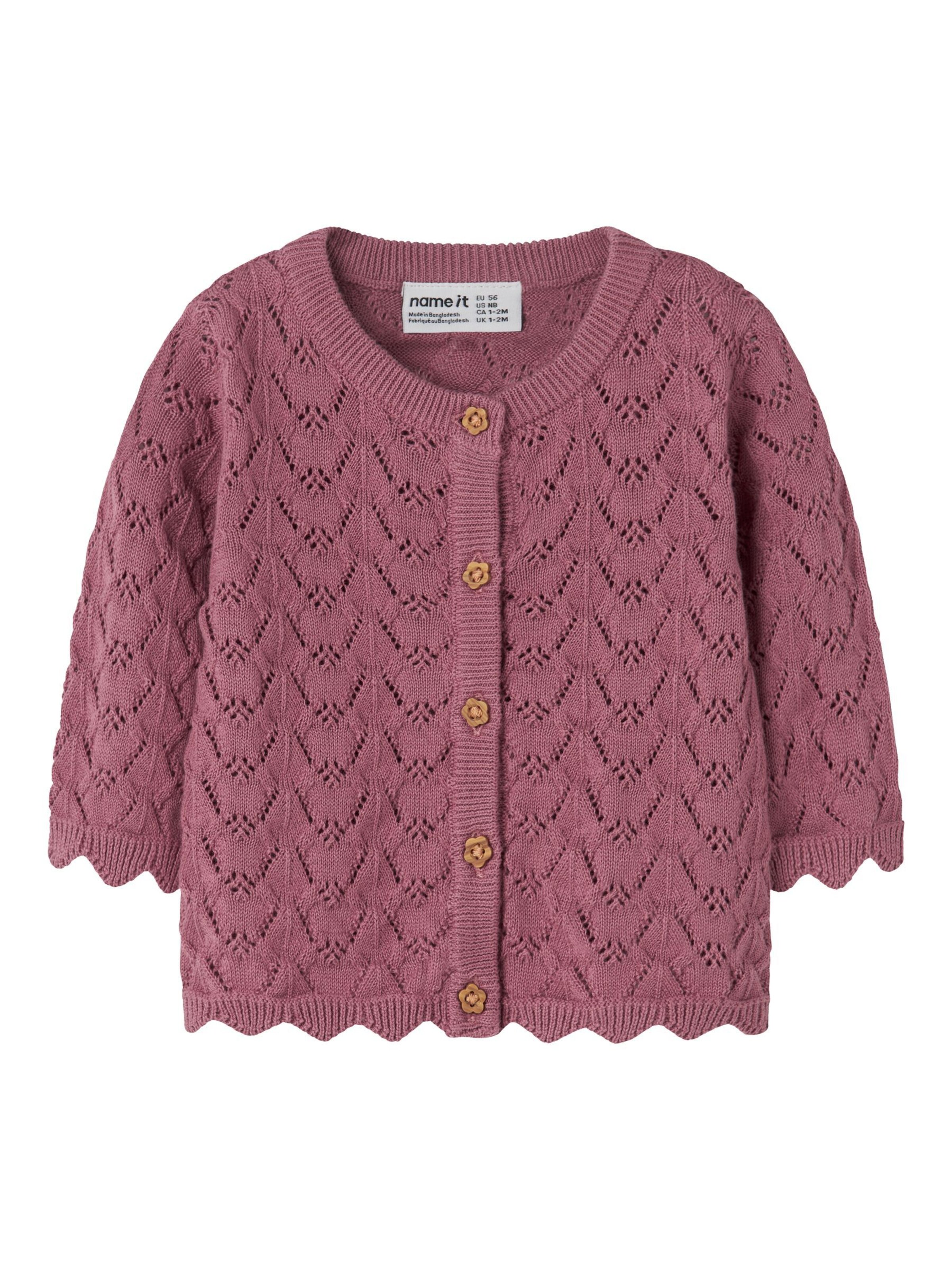 NAME IT Knit cardigan in Pink: front
