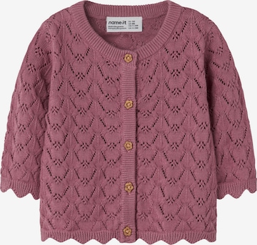 NAME IT Knit cardigan in Pink: front