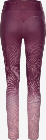LASCANA ACTIVE Skinny Športové nohavice - fialová
