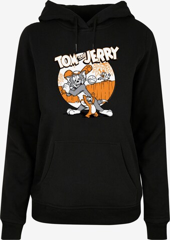 F4NT4STIC Sweatshirt 'Tom und Jerry Play Baseball' in Zwart: voorkant