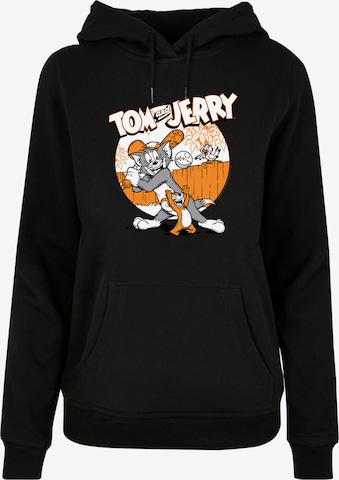 Sweat-shirt 'Tom und Jerry Play Baseball' F4NT4STIC en noir : devant