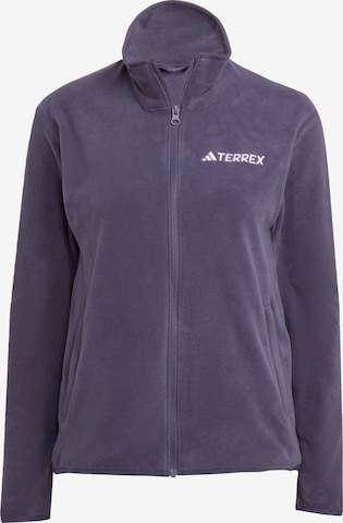 Veste en polaire fonctionnelle 'ESS' ADIDAS TERREX en bleu : devant