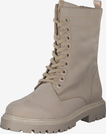 MARCO TOZZI Veterlaarsjes '25295' in Beige: voorkant