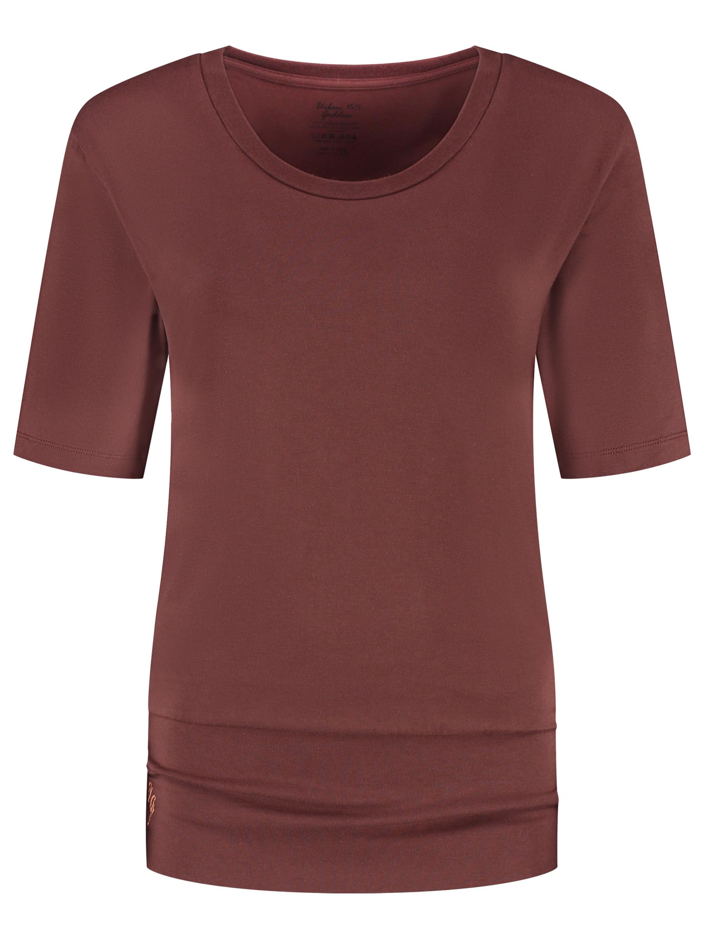 Urban Goddess Yoga & Activewear Sporttop 'Kami Yoga Tee'‌‌‌‌‌‌‌‌‌‌ in Braun: Vorderseite