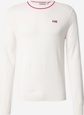 balta NAPAPIJRI Megztinis 'DONORI C 4': priekis