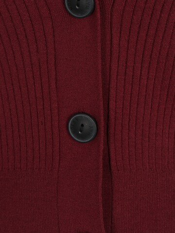 Noisy May Petite Knit Cardigan 'Ship' in Red