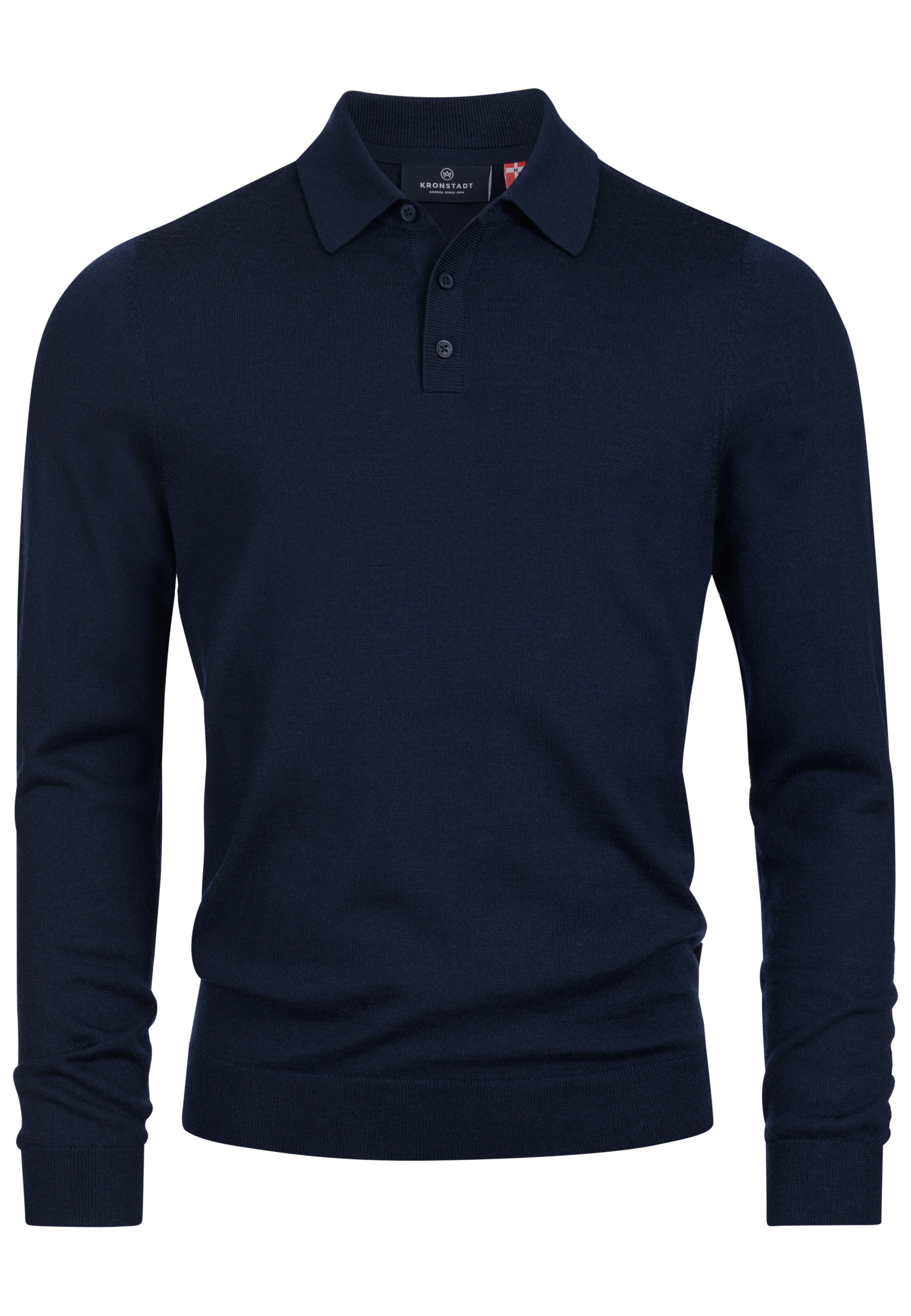 Kronstadt Strickpullover 'Johannes' in Blau: Vorderseite