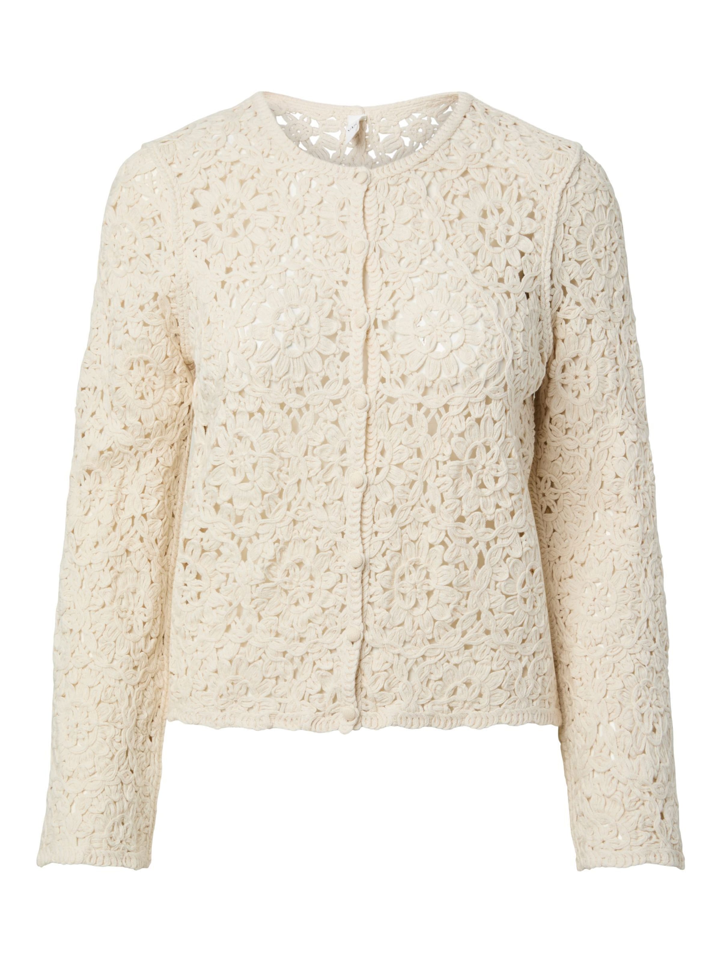 YAS Cardigan i hvid: forside