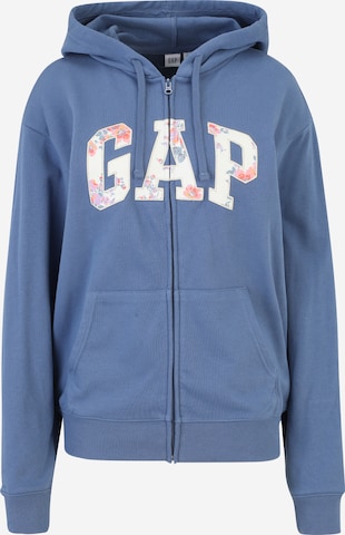 Gap Tall Bluza rozpinana 'HERITAGE' w kolorze niebieski: przód