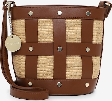 Borsa a sacco ' TAS Kirsti ' di Tamaris in marrone: frontale