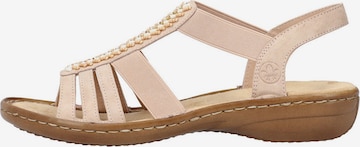 Rieker Strap Sandals in Pink