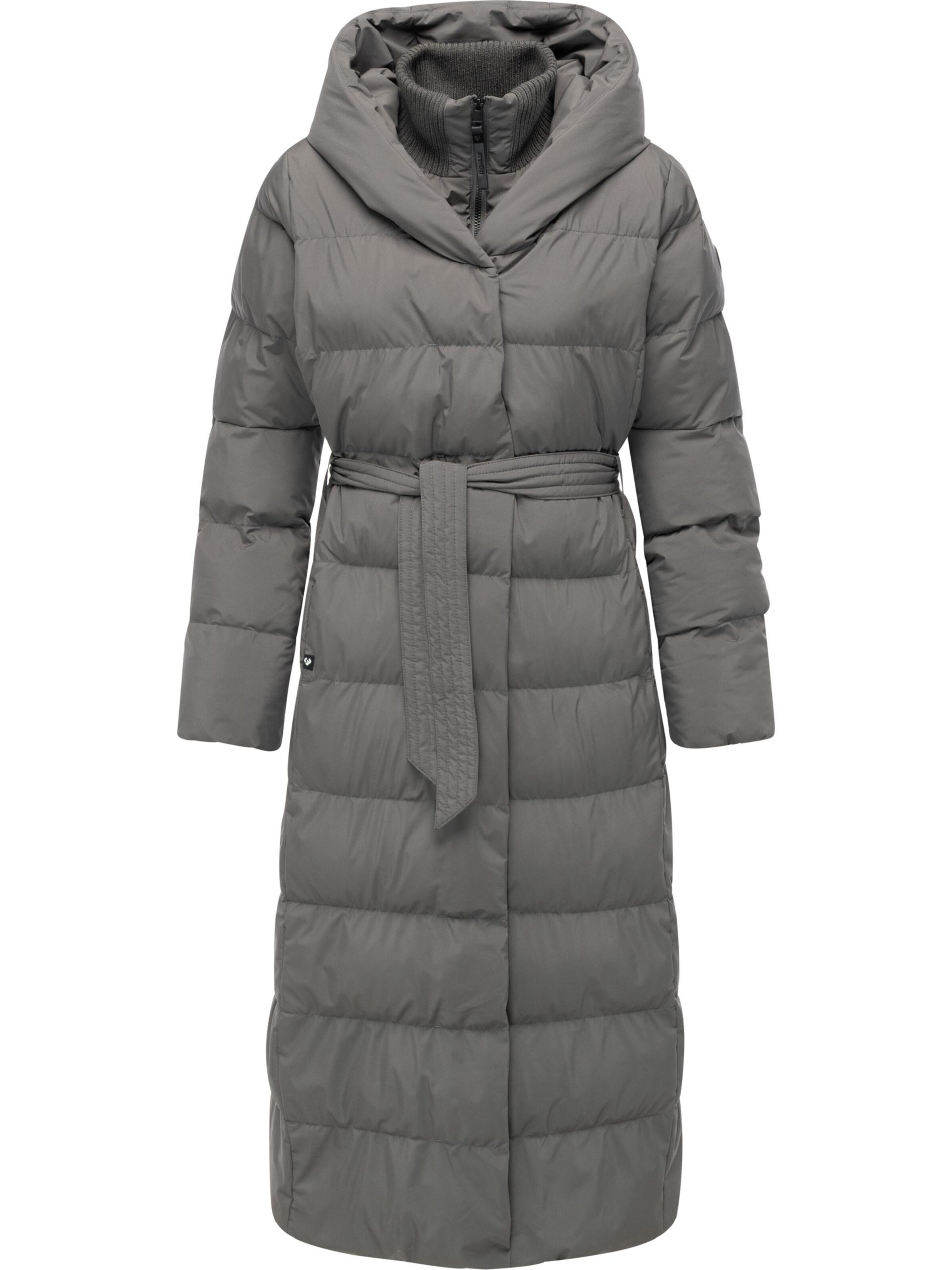 Ragwear Wintermantel 'Niani' in Grau: Vorderseite