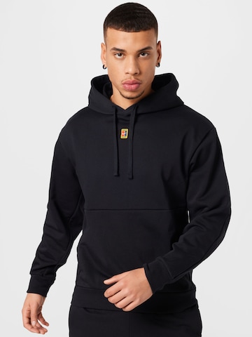 NIKE Athletic Sweatshirt in Black: front