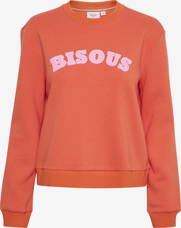 SAINT TROPEZ Sweatshirt 'Dajla' in Oranje: voorkant