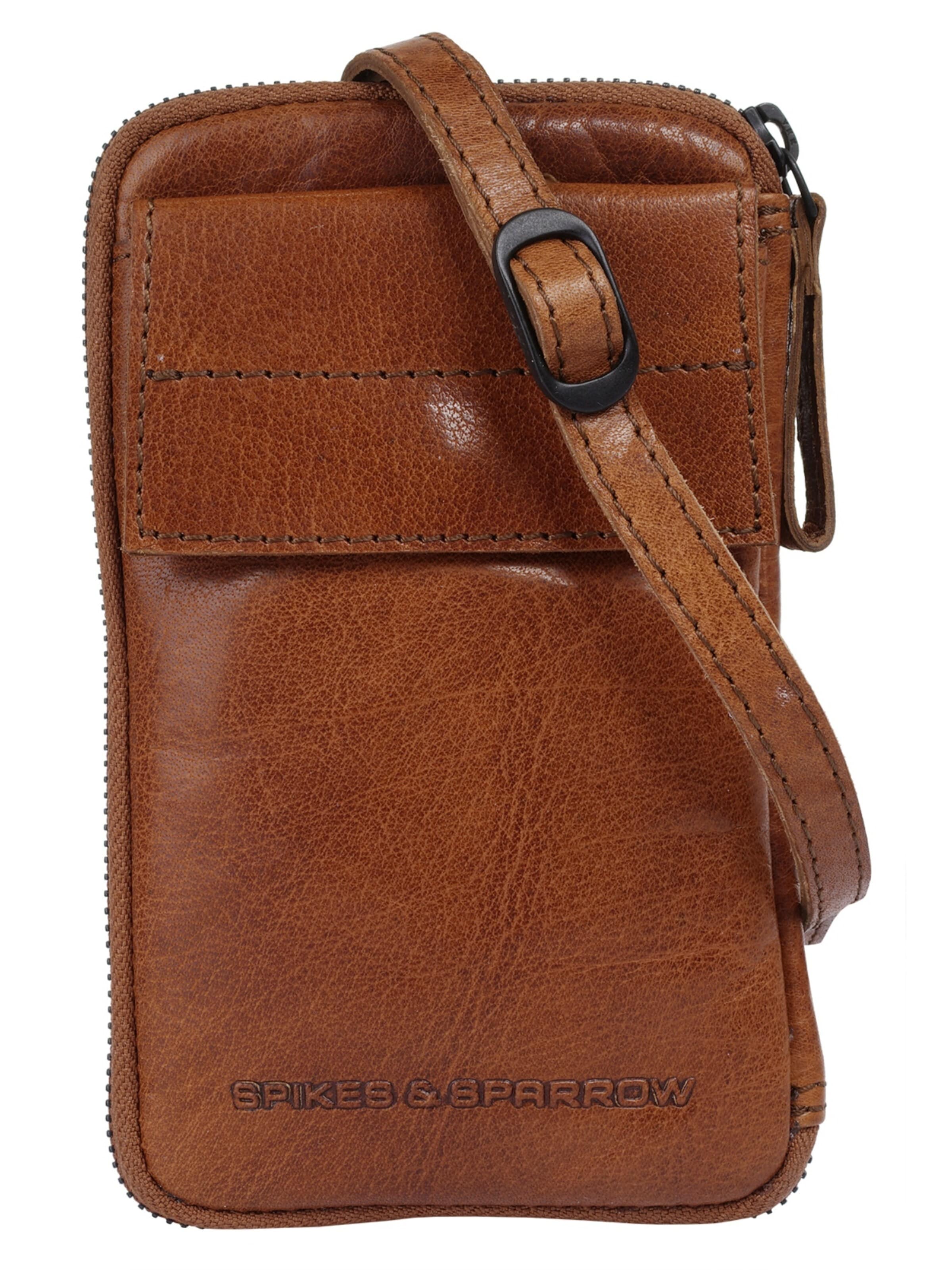 Spikes & Sparrow Crossbody Bag in Brown: front