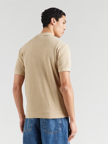 Karl Lagerfeld Regular fit Button Up Shirt in Beige