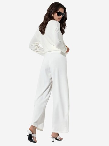 Busem Wide leg Broek in Wit