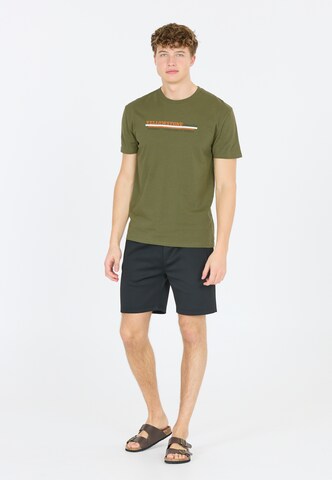 Cruz T-Shirt 'Doney' in Grün