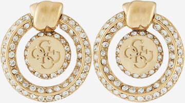 Boucles d'oreilles GUESS en or : devant