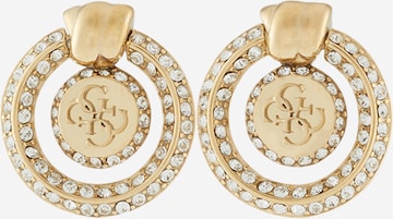 Boucles d'oreilles GUESS en or : devant