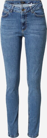 MORE & MORE Slimfit Jeans in Blauw: voorkant