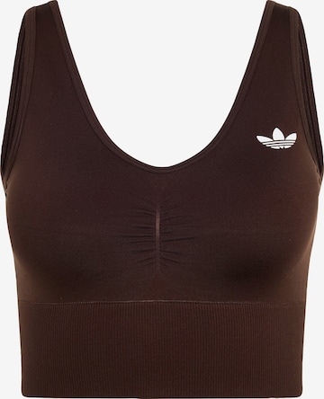 ADIDAS ORIGINALS Podprsenka 'Essentials' – hnědá: přední strana