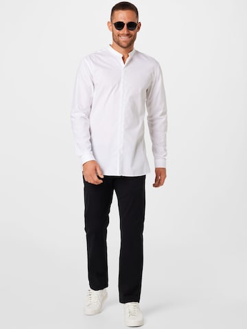 HUGO Red Slim fit Button Up Shirt 'Enrique' in White
