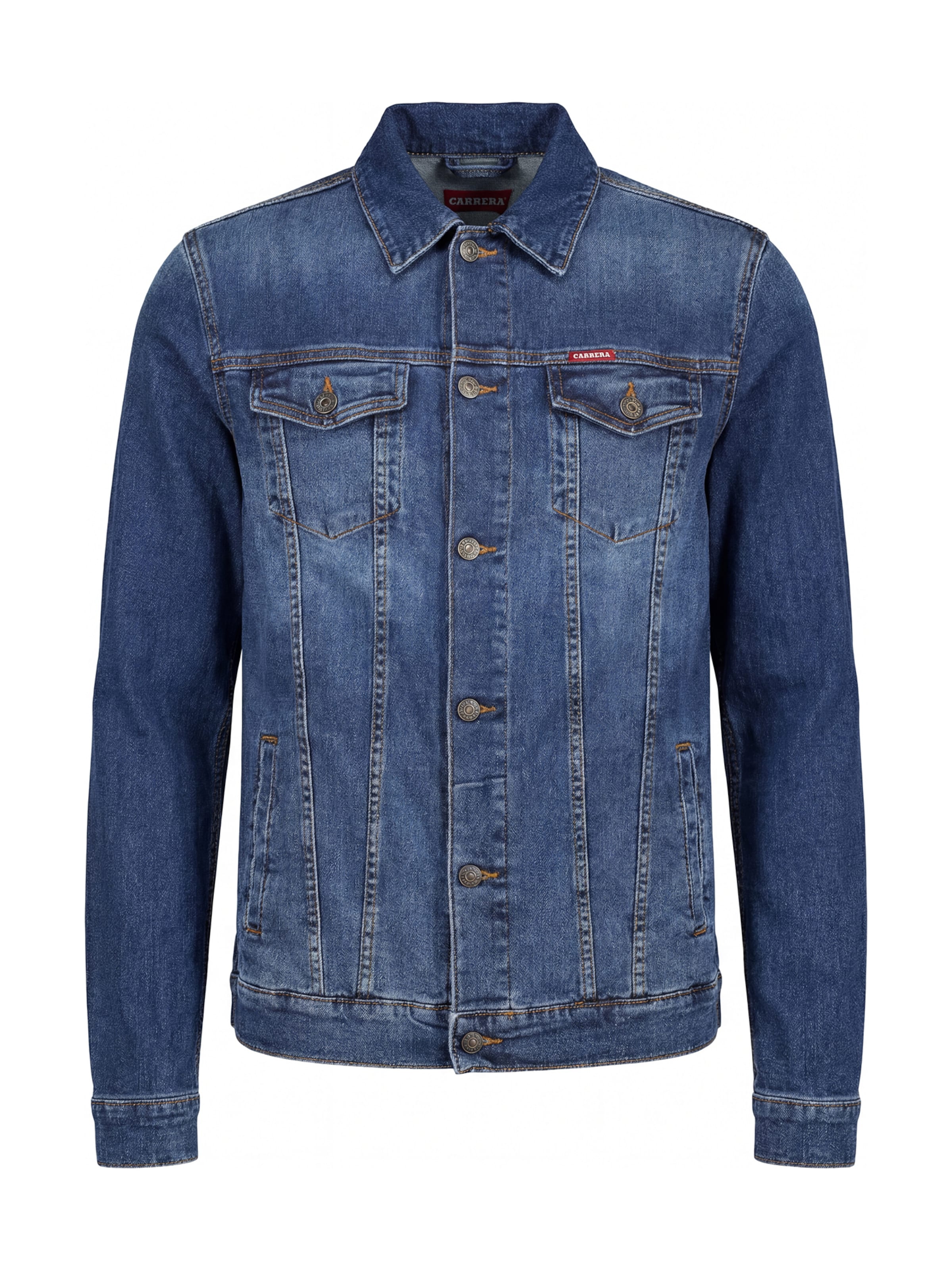 Carrera Jeans Übergangsjacke 'Trucker'‌‌‌‌‌‌‌ in Blau: Vorderseite