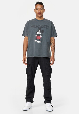 Recovered Shirt 'Disney Grumpy Mickey' in Grey