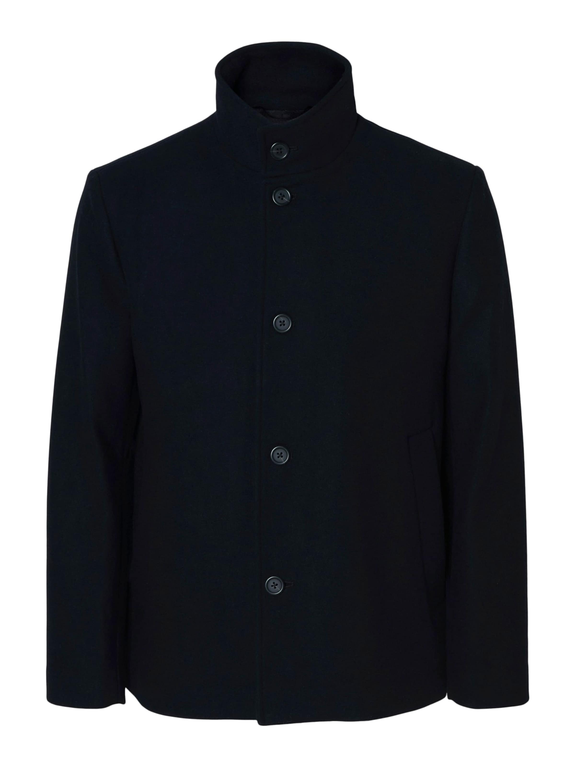 SELECTED Övergångsjacka 'SLHRainar' i svart: framsida