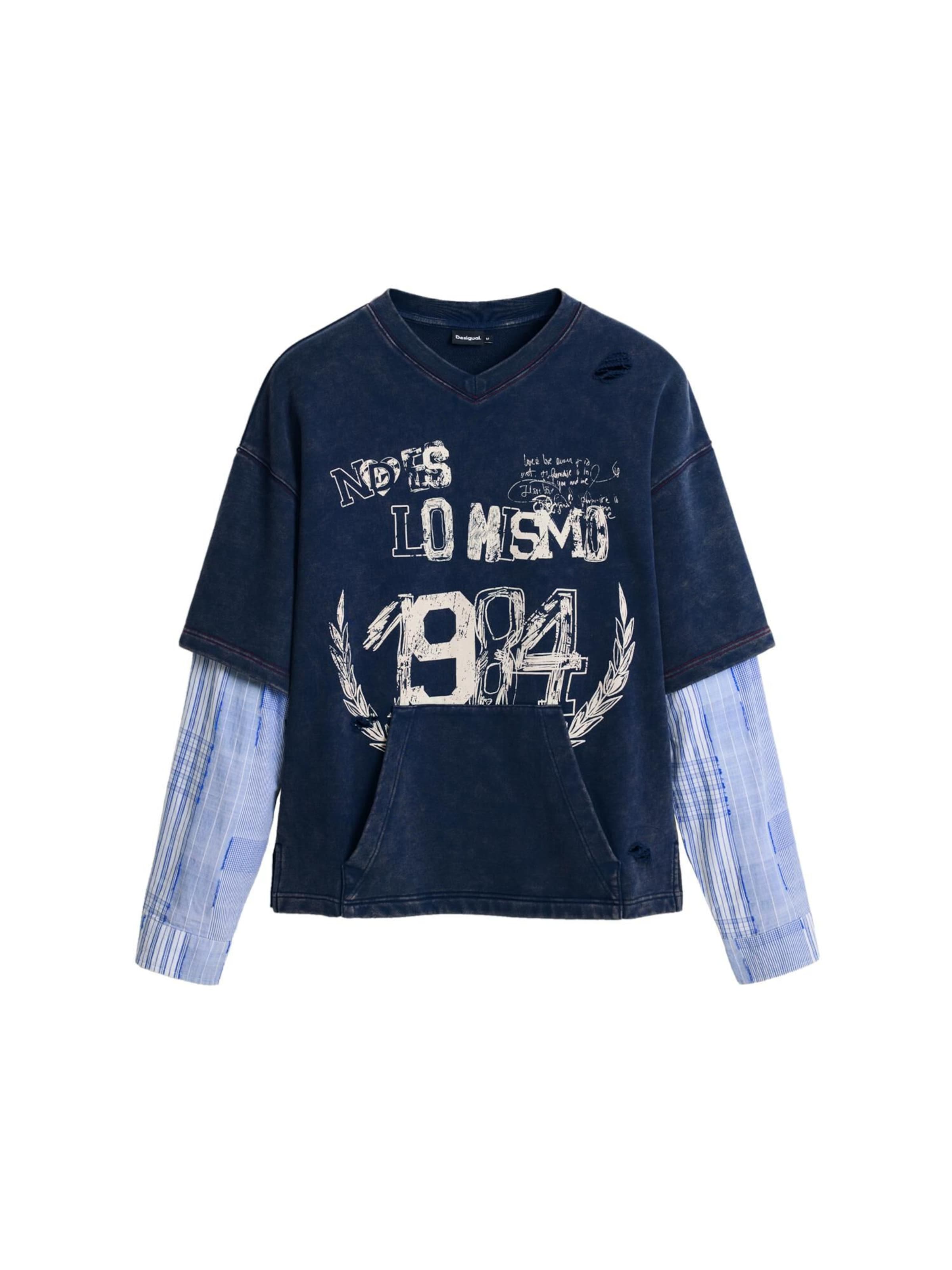 Desigual Tréning póló - kék: elől