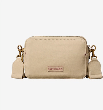 Calvin Klein Schoudertas in Beige: voorkant