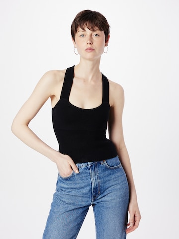 Abercrombie & Fitch Knitted top in Black: front