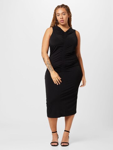 Michael Kors Plus - Vestido en negro: frente