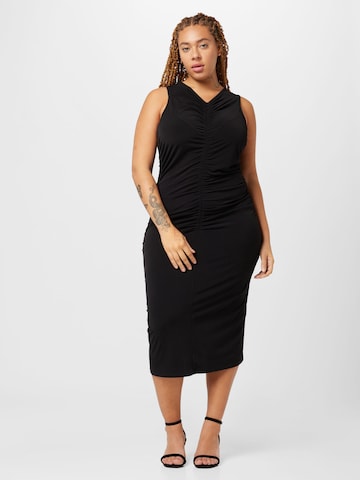 Michael Kors Plus Dress in Black: front