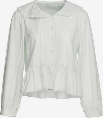 faina - Blusa em branco: frente