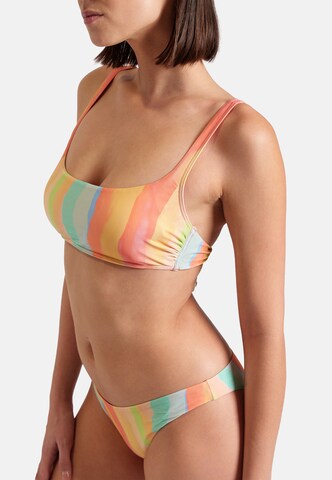 ARENA Bustier Bikini 'WATER PRINT' | mešane barve barva