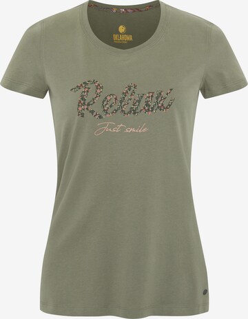 Oklahoma Jeans Shirt in Green: front