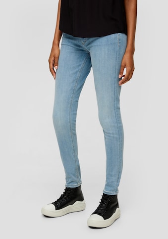 QS Skinny Jeans 'Sadie' in Blauw: voorkant