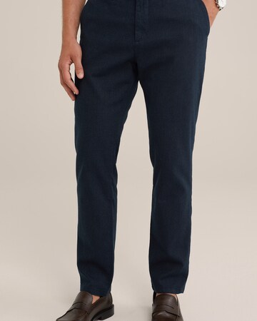 WE Fashion Slimfit Nadrág - kék: elől
